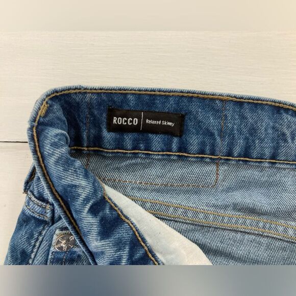 True Religion Jeans Men’s 38 Blue Rocco Distressed Denim Relaxed Skinny #10438 - Picture 7 of 13